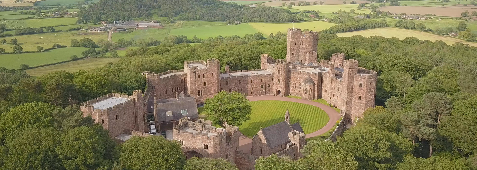 Peckforton Castle Aerial Shot