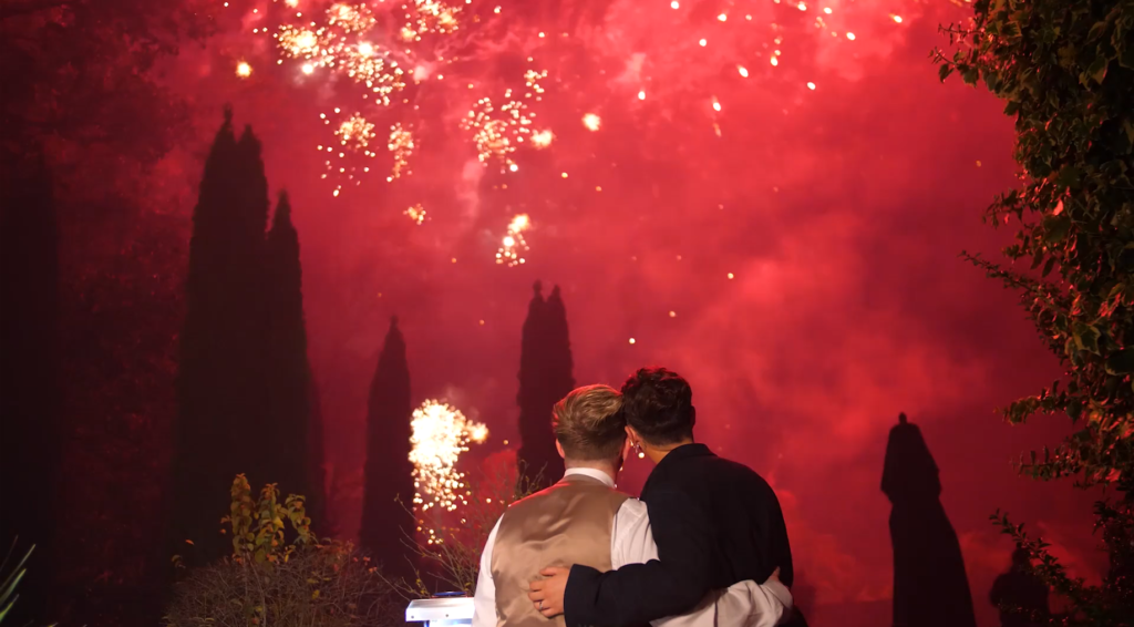 Nunsmere Hall Wedding Fireworks